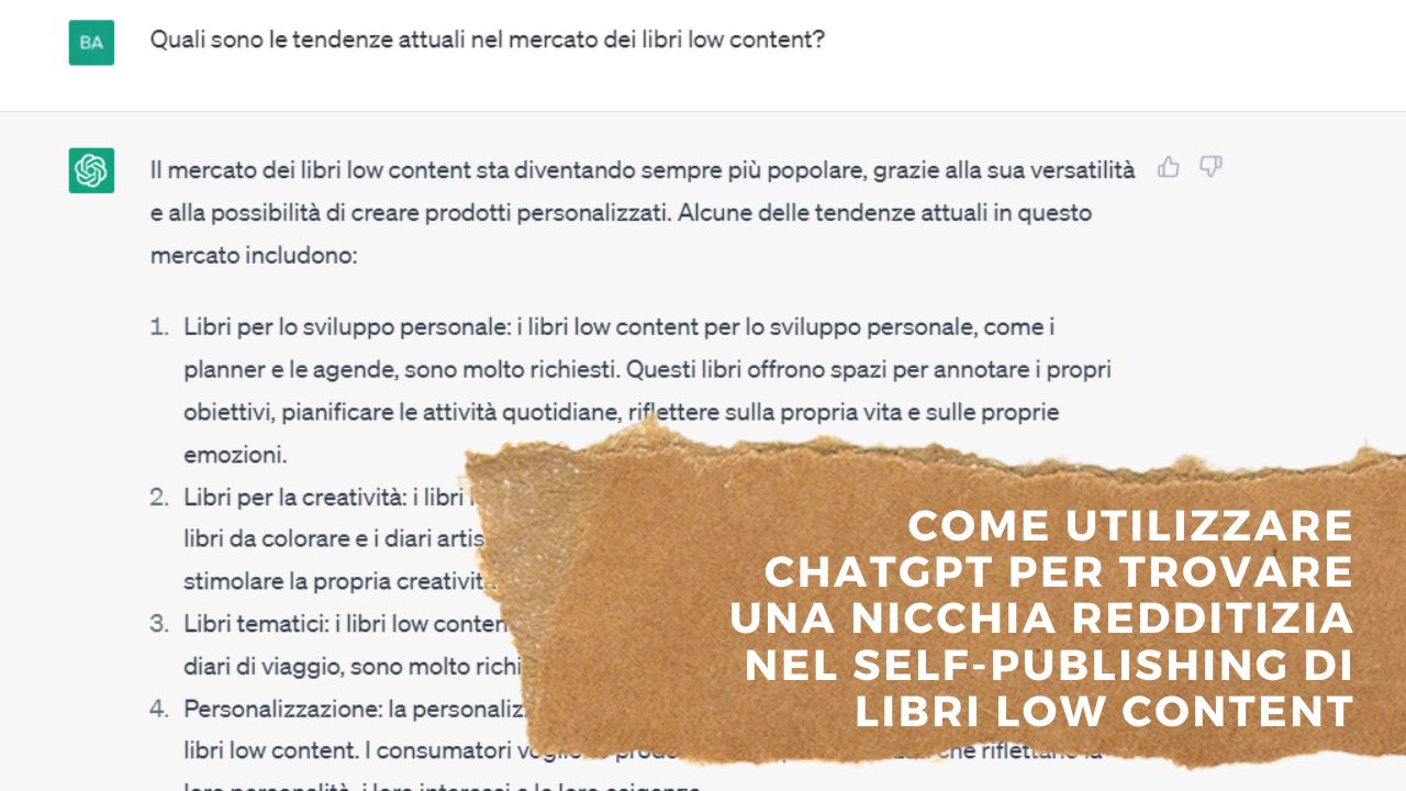 ricerca nicchia con chatgpt